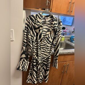 H&M Black and White Zebra Print Dress